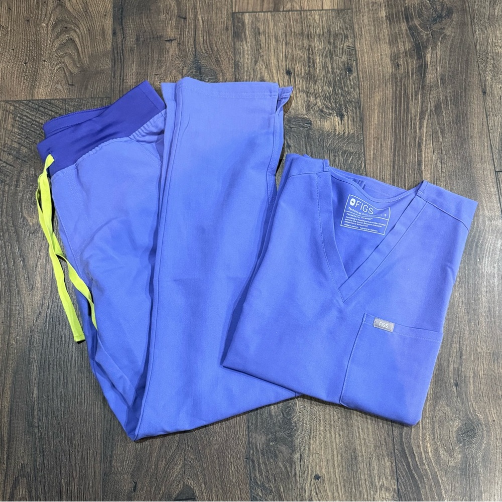Figs blueberry yola high waisted S, catarina top S